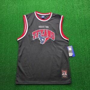 Houston Texans Jersey Mens Large Football Basketball Sleeveless Tank Shirt NWT